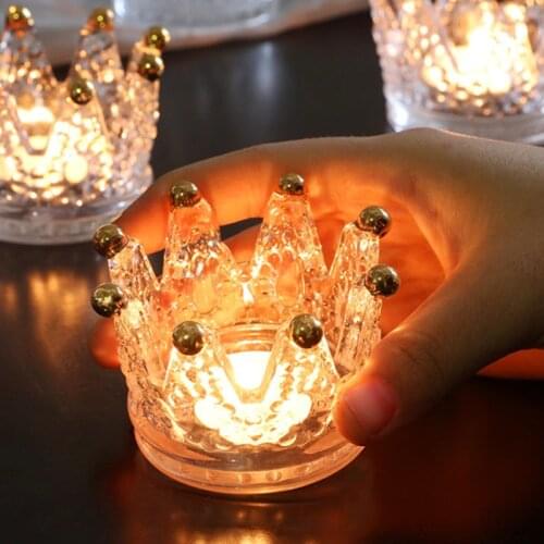 BOUSSAC Decorative Crystal Candlesticks