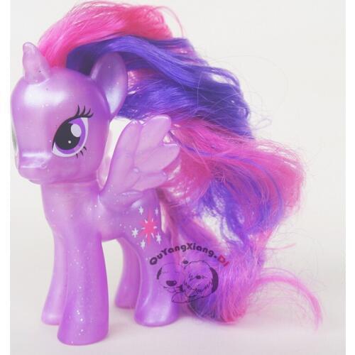 P8-047 Action Figures 8cm Little Cute Purple Horse Model Doll Twilight Sparkle Brilliant Anime Toys for Children
