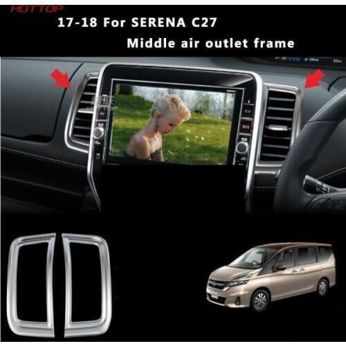 For Nissan Serena C27 2017 2018 Interior Center Console Air Outlet Moulding Interior Air Conditioning Air Outlet Frame