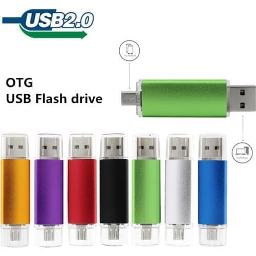 2018 New Usb Flash Drive Micro OTG Phone 4GB 8GB 16GB 32GB Pen Drive Pendrive U disk Smart Phone Metal Usb 2.0 Memory Stick