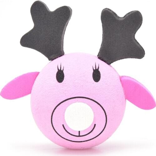 Hot sale Cartoon Elk Car Antenna Topper Eva Decorative Topper Balls For Car Christmas Accessories