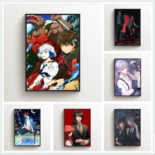 WTQ Canvas Painting Anime Posters Tower of God Retro Poster Wall Decor Wall Art Picture for Living Room Decor