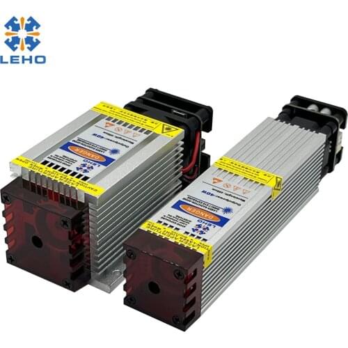 LEHO 40W Laser Module Laser Head Fixed Focus and Light Blocking Design 450nm Blue Laser Engraving and Cutting Module