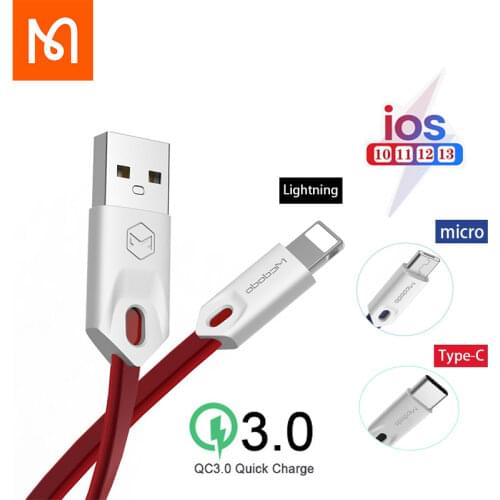 MCDODO for Iphonp usb Cables Apple Lightning QC 3.0 Fast Charging For Type C Micro USB iphone 11pro max