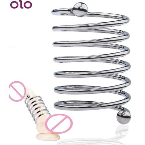 Metal Penis Erection Ring Sex Toys for Men Cock Rings Chastity Cage Stainless Steel Male Delay Ejacution Cockrings Lock