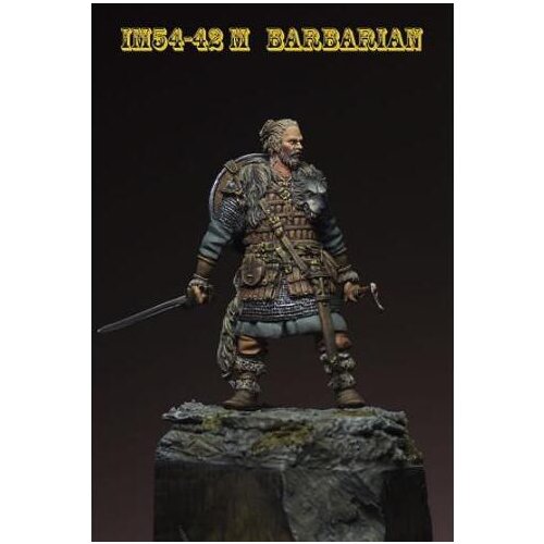 New Unassembled 1/32 54MM Barbarian stand soldier (WITHOUT BASE ) Resin Kit DIY Toys Unpainted resin model