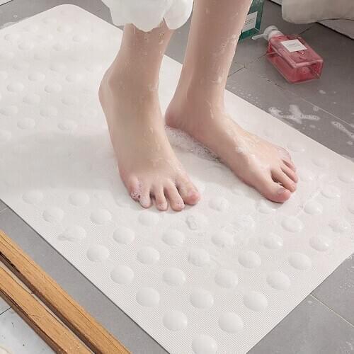 Non-slip Bathroom Mats Rubber with Powerful Suction Cup Bath Mat Household Foot Massage Shower Rugs Folding Toilet Bathtub Pads