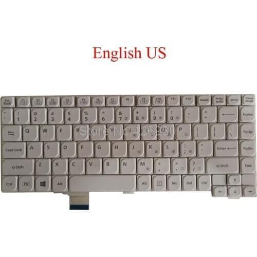 Laptop US UK Keyboard For Panasonic CF-LX2 CF-LX3 CF-LX4 LX2 LX3 LX4 HMB5401CP04 HMB5401CPA10 01A United Kingdom English white