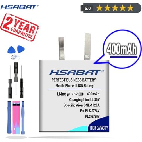 New Arrival [ HSABAT ] 400mAh PL332728V 332728 322728 Replacement Battery for Amazfit Smart Sports Watch 3