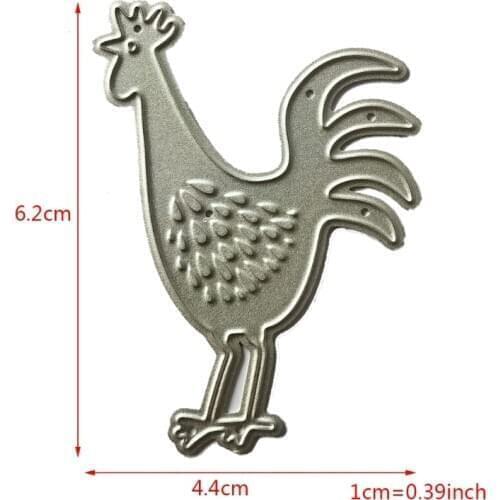 Rooster Metal Cutting Dies Stencil Scrapbooking DIY Album Stamp Paper Embossing E15B