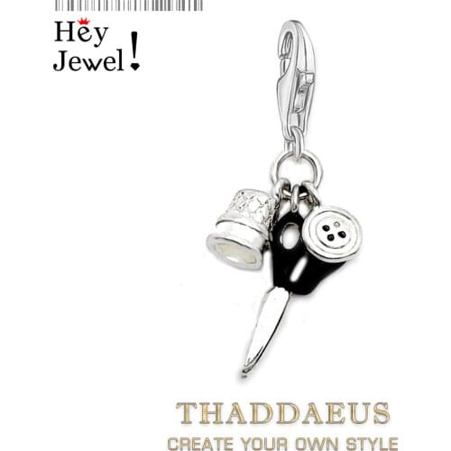 Sewing Kit Charm Fasnhion Pendant Fit Bracelet Women Men 2020 Spring 925 Sterling Silver Fashion Jewelry Accessories Party Gift