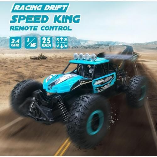 RC Car 1/16 Scale 2.4Ghz Remote Control Car Off Road RC Car with Rechargeable Battery Racing Toy Car for Kids Adult Gift