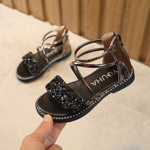 Girls Sandals New Summer Kids Princess Sandals Children Sandal Girls Gladiator Baby Girl Flat Beach Summer Shoes