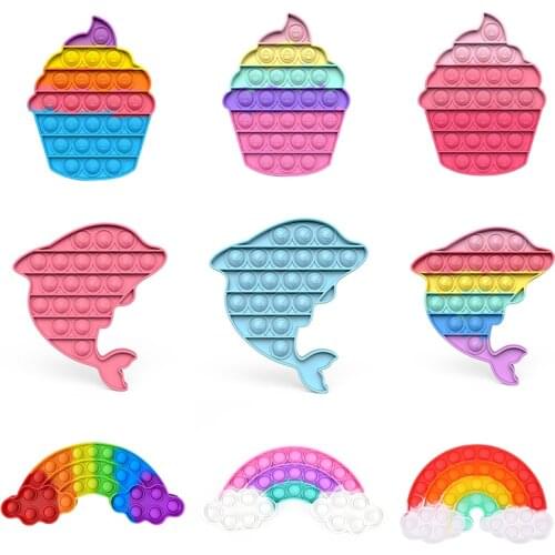 Push Bubble Sensory Toys Pack Stress Reliever Autism Needs Anti-Stress Toys Anti Stress Desktop Toys