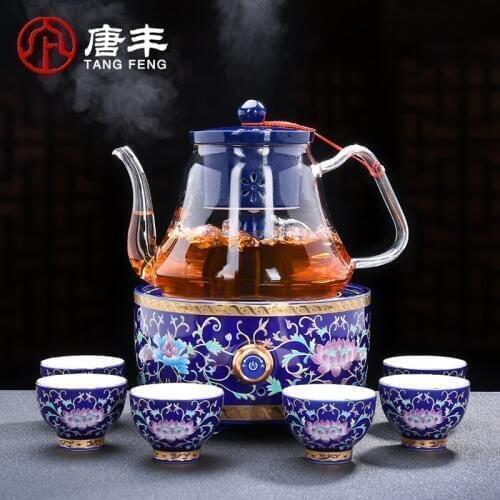 Hot sale glass tea steamer semi-automatic steam boiling tea pu-erh tea white tea boiling kettle electric