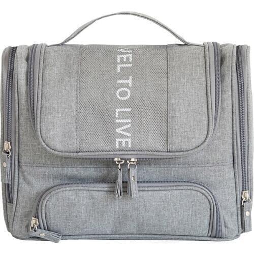 Fashion Travel Makeup Bag Women Necessaire Korean Cosmetic Organizer Waterproof Zipper Large Beauty Case Men Bath Toiletry Bags