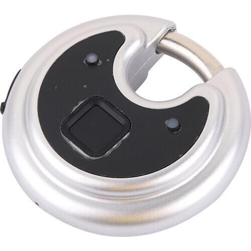 Smart fingerprint round cake lock bicycle lock mountain bike lock anti-theft lock