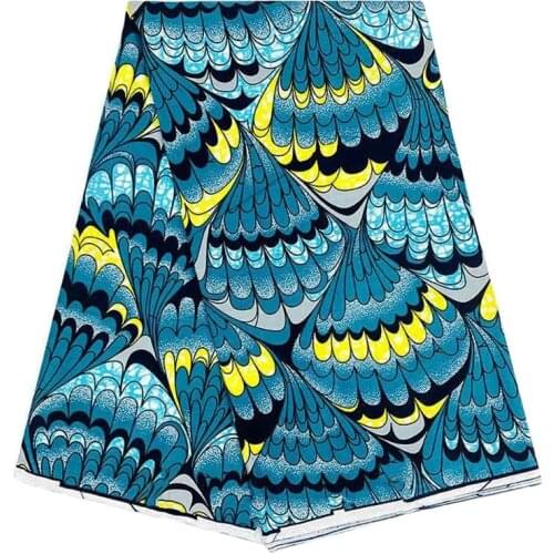 High Quality Nigerian Dress Material Fabrics For Sewing By The Meter Ankara Fabric African Real Wax Printed 100%Cotton SP 1482