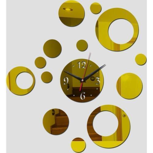 Wall Clock Clocks Watch Reloj De Pared Horloge Modern Design Large Decor Quartz Living Room Diy new wall sticker Acrylic