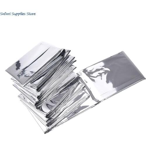 1pcs Camping Emergency Blanket First Aid Portable Survival Rescue Curtain Tent Tools Outdoor Hiking Life-saving Foil Thermal kit
