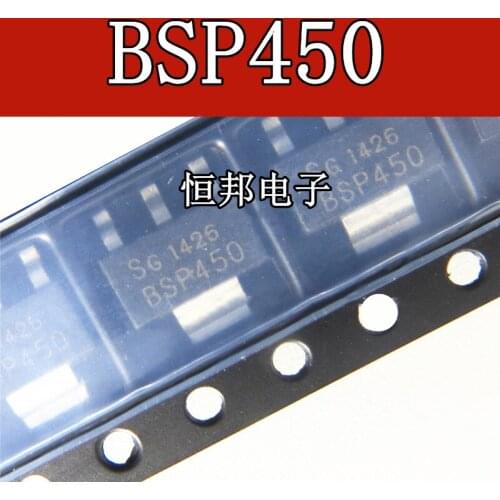 10PCS BSP450 SOT-223 Gloednieuwe Originele