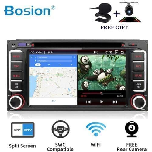 2 din Android 10 car multimedia player for Toyota Hilux VIOS Old Camry Prado RAV4 Prado 2003-2008 4 core car dvd player wifi BT