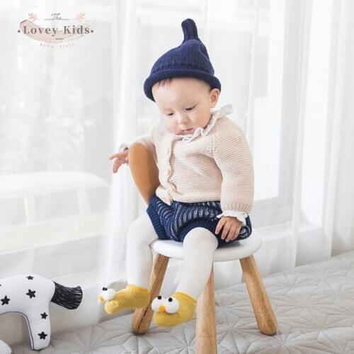 2020 Autumn Baby Girl Boy Newborn Slipper Socks Anti-slip Cotton Socks Cute Cartoon Cute Warm Floor Socks