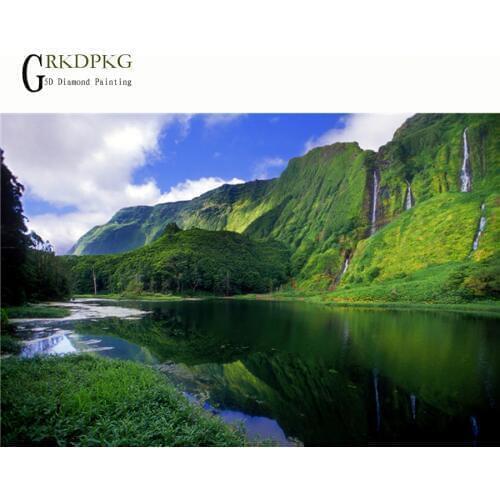 5d diy Diamond Painting Cross Stitch landscape Embroidery Diamond Mosaic Picture Rhinestones Craft Needlework home decoration