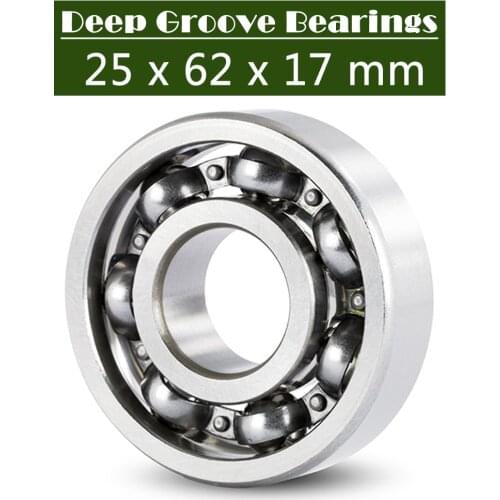 6305 Bearing 25*62*17 mm ABEC-3 P6 ( 1 PC ) For Motorcycles Engine Crankshaft 6305 OPEN Ball Bearings Without Grease