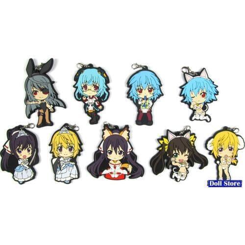 Infinite Stratos Original Japanese anime figure rubber mobile phone charms/key chain/strap D2851