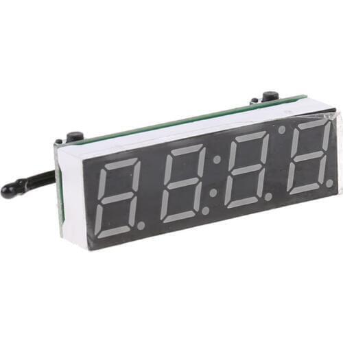 Digital Car LED Electronic Clock Time Temperature Voltage 3 in 1 Meter 12V 5-20V