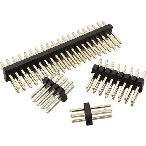 10Pcs 1.27mm Double Row Male Pin Header Connector 1.27 mm PCB Strip Socket Pinheader 2*2/3/4/5/6/7/8/10/12/15/20/25/30/40/50P