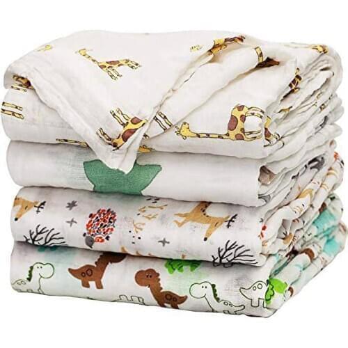Cotton Baby Swaddles Soft Newborn Blankets Bath Gauze Infant Wrap Sleepsack Stroller Cover Play Mat Baby Deken