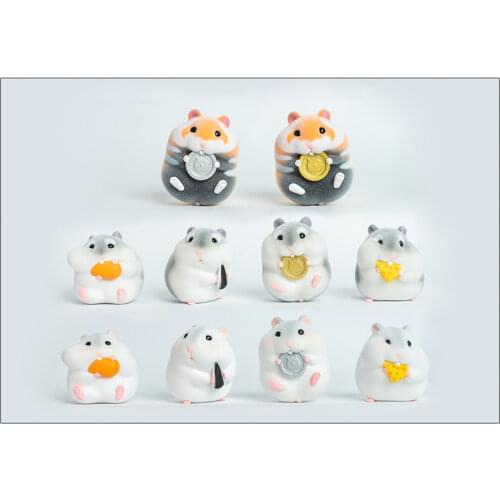 Cute Hamster Animal Blind Box Model Figure Collector Simulation Ornaments Decor Toy Gift Crafts Souvenirs