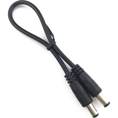 P15D DC Power Plug 5.5 x 2.1mm Male To 5.5 x 2.1mm Male CCTV Adapter Connector Cable