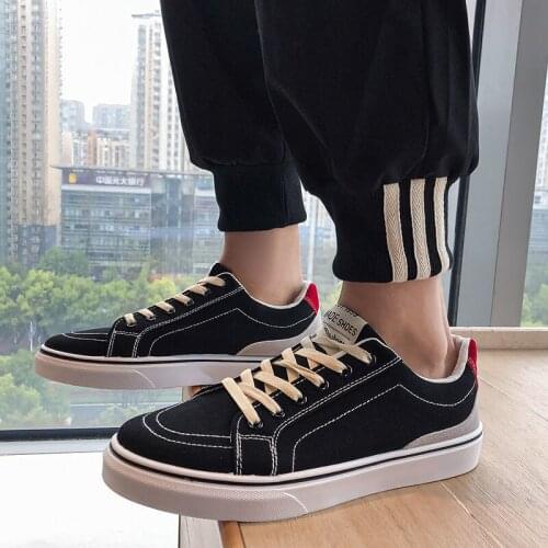 Factory direct selling mens canvas shoes Korean version versatile board shoes student shoes