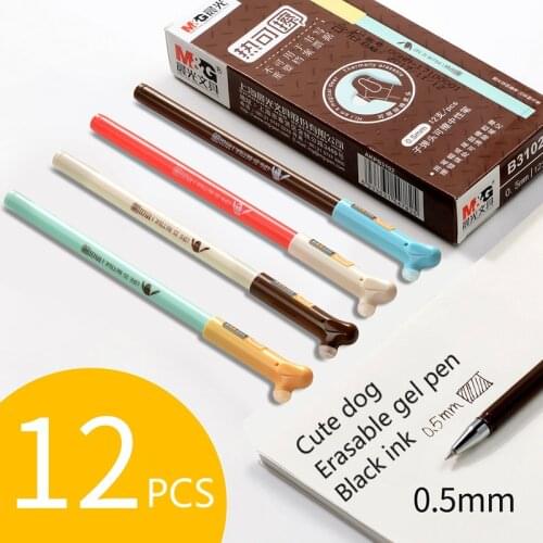 Gel Pens Erasable Cute Korean Pens 0.38/0.5/0.7mm Gel Ink Pen Office and School Supplies Multi type optional 12Pcs/Set