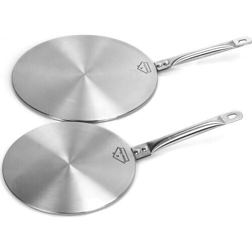 AnmashomeStainless Steel Induction Cooker Heat Exchanger Plate Adapter Heat Diffuser Converter For Gas/Electric/Cooker Household