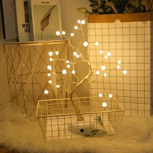 LED Tree Night Light Decoration USB Colorful LED Night Light LED USB Table Lamp Room Creative Portable