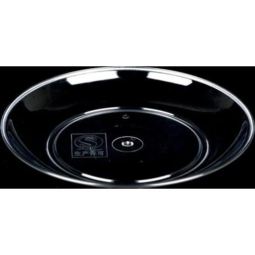 50 Pcs 13x2cm Clear Plastic Cake Plate Disposable Small Plastic Plates For Kids Wedding Party Baby Dessert Disposable Tableware