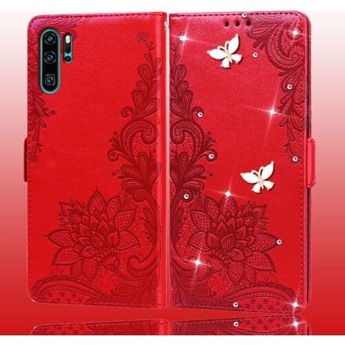 For Huawei P30 Pro Case Shockproof Leather Color Pu Flip Leather Cover Huawei P30 Lite Bling Cases Huawei P30 Case fundas Coque