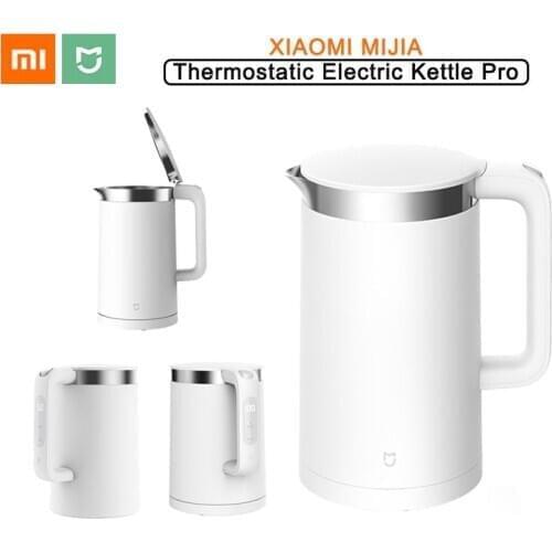 XIAOMI MIJIA Smart Thermostatic Electric Kettle Pro Fast Boiling 304 Stainless 1.5L Capacity APP Intelligent Control Teapot 2020