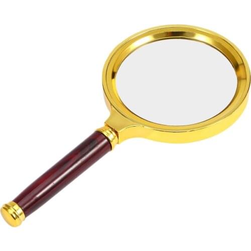 GENBOLI 60/70/80MM 10X Professional Handheld Jewelry Magnifier Magnifying Glass Portable Size Reading Newspaper Jewelry Loupe