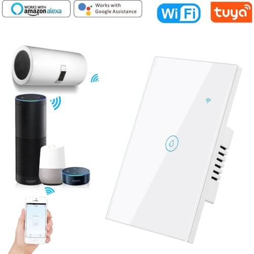 Tuya Smart Life WiFi Boiler Water Heater Switch 2000W, App Timer Schedule Voice Remote Control work with Google Home Alexa