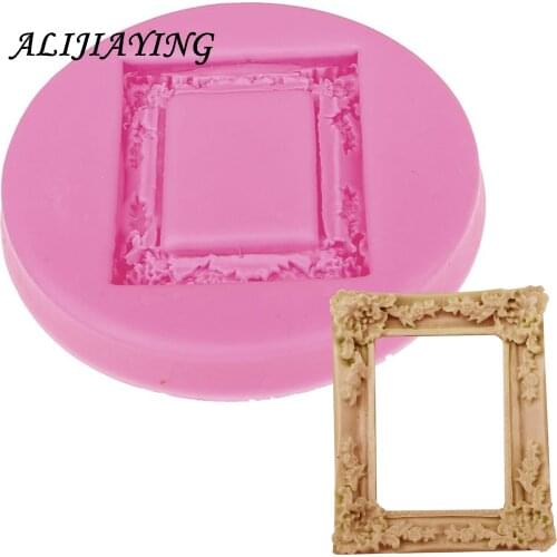 1Pcs Frame fondant silicone mold cake mould fondant mold Cupcake Jelly Candy Chocolate cake decorating tools sugar D0484
