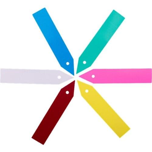 10x2cm Flower Plant Markers with Small Round Hole Garden Pot Tags Plant Labels