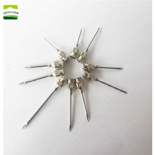 12 Pcs Thickened Stainless Steel Needle Pig Sheep Cattle NEEDLES Chicken Farm Duck Pigeon Animal Husbandry Equipment 2020 NEW