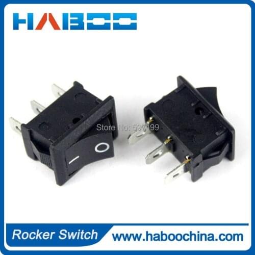 5pcs/lot shipping free rocker switch small packing 2position black color on-off rocker switch t85