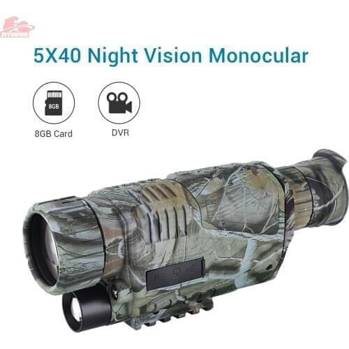 ZIYOUHU Night Vision Monocular Military Digital Device Night Viewing Telescope With Infrared Camera Hunting Scope Multifunction