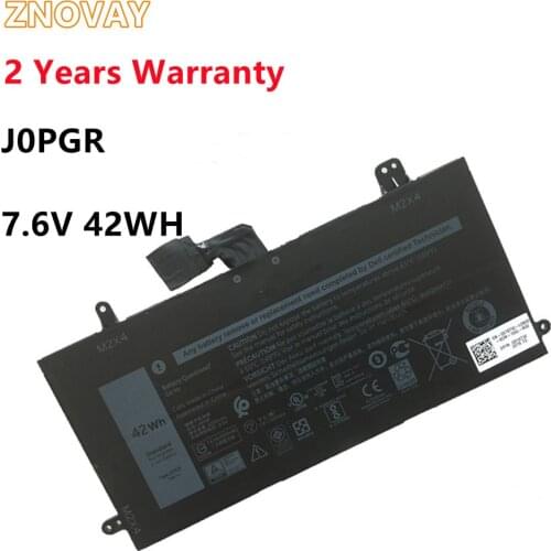 ZNOVAY J0PGR Laptop Battery For DELL Latitude 12 5285 5290 2-in-1 T17G 1WND8 X16TW T17G001 7.6V 42WH/5250mAh